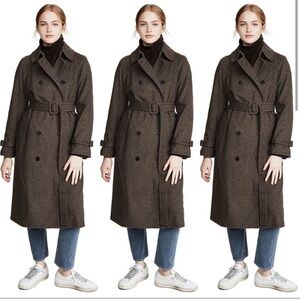 Theory Classic Wool Trench Coat